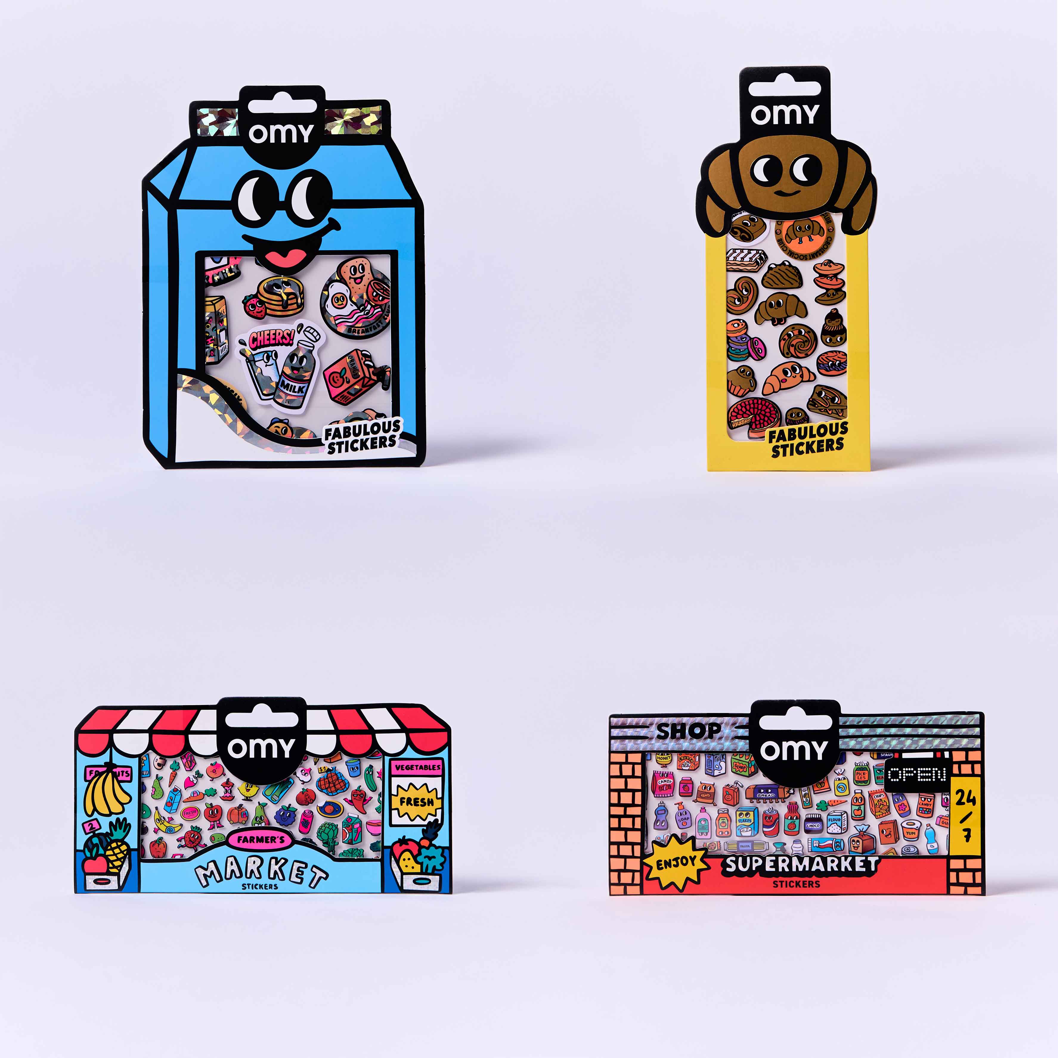 Supermarket Fun - Bundle of 4 Stickers - Image 2
